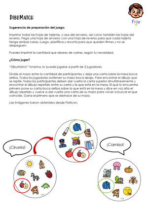 DibuMatch fonema -s-